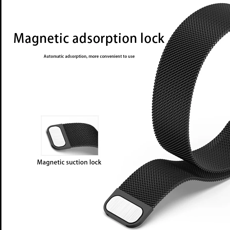 Milan Loop Strap for Xiaomi Band 7Pro Magnetic Metal Steel Wristbands Smart Sports Watch Replacement Bracelet For MI Band 7 PRO
