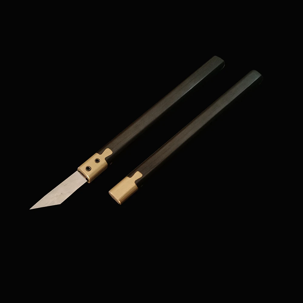 Кожаное ремесло коническая ручка ножи шведская пудра сталь ASP60 режущие