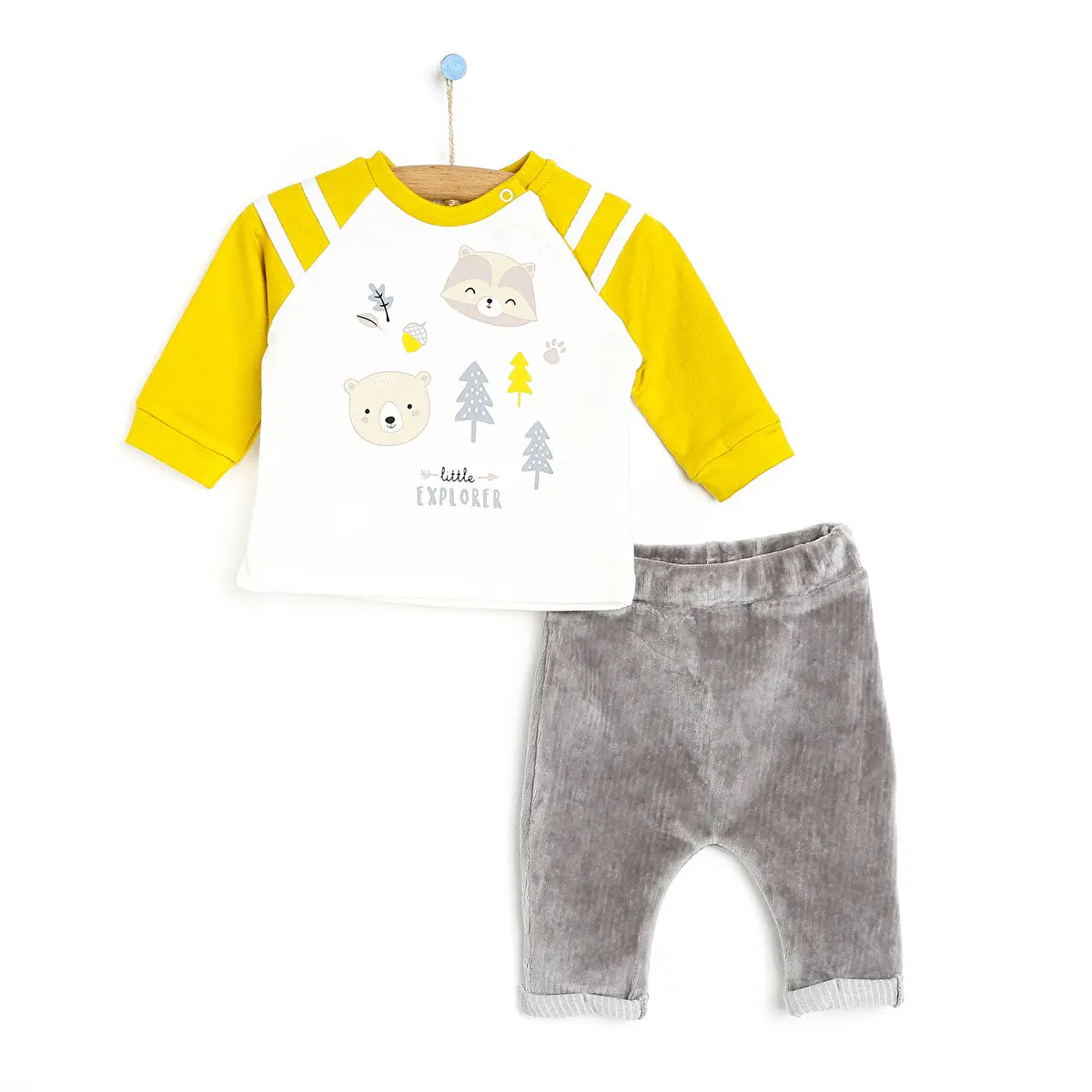 

ebebek Cassiope Yenidoğan Little Explorer Sweatshirt-pantolon 2li Takım