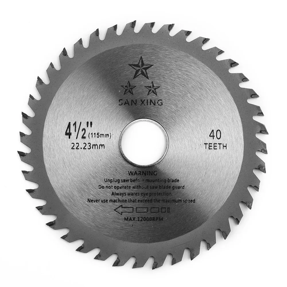 

4.5inch/115mm For Wood Cutting Saw Blade 40T Carbide Circular Saw Blade Hole Diameter 20mm Wood Cutting Tools Disc Saw Wheels