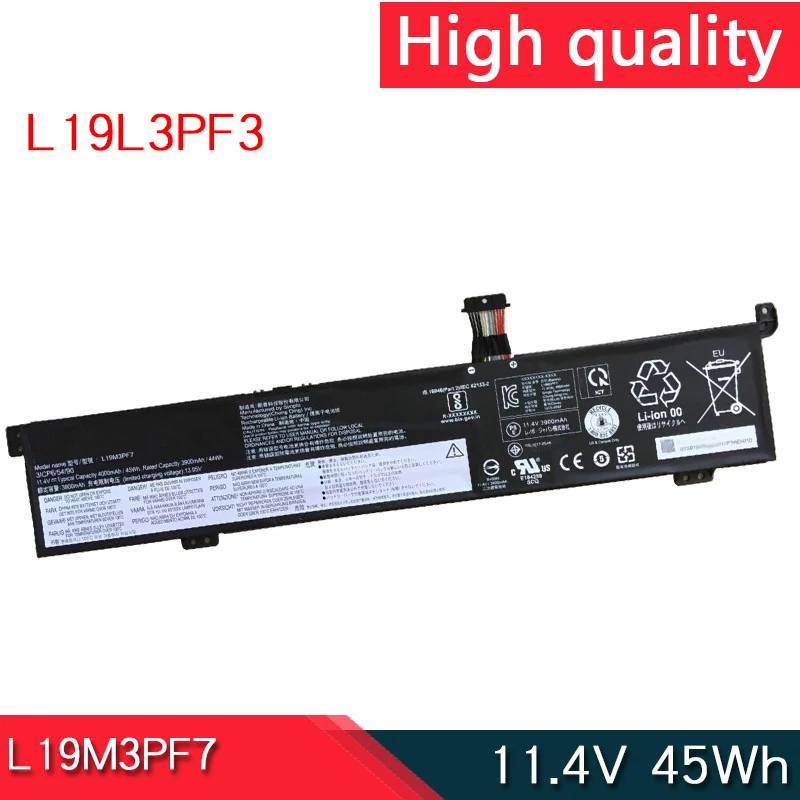 Аккумулятор L19M3PF7 L19D3PF4 L19L3PF3 L19M3PD9 для Lenovo Ideapad Creator 5-15IMH05 Gaming 3 15ARH05 Thinkbook 15p IMH 5B10W89843