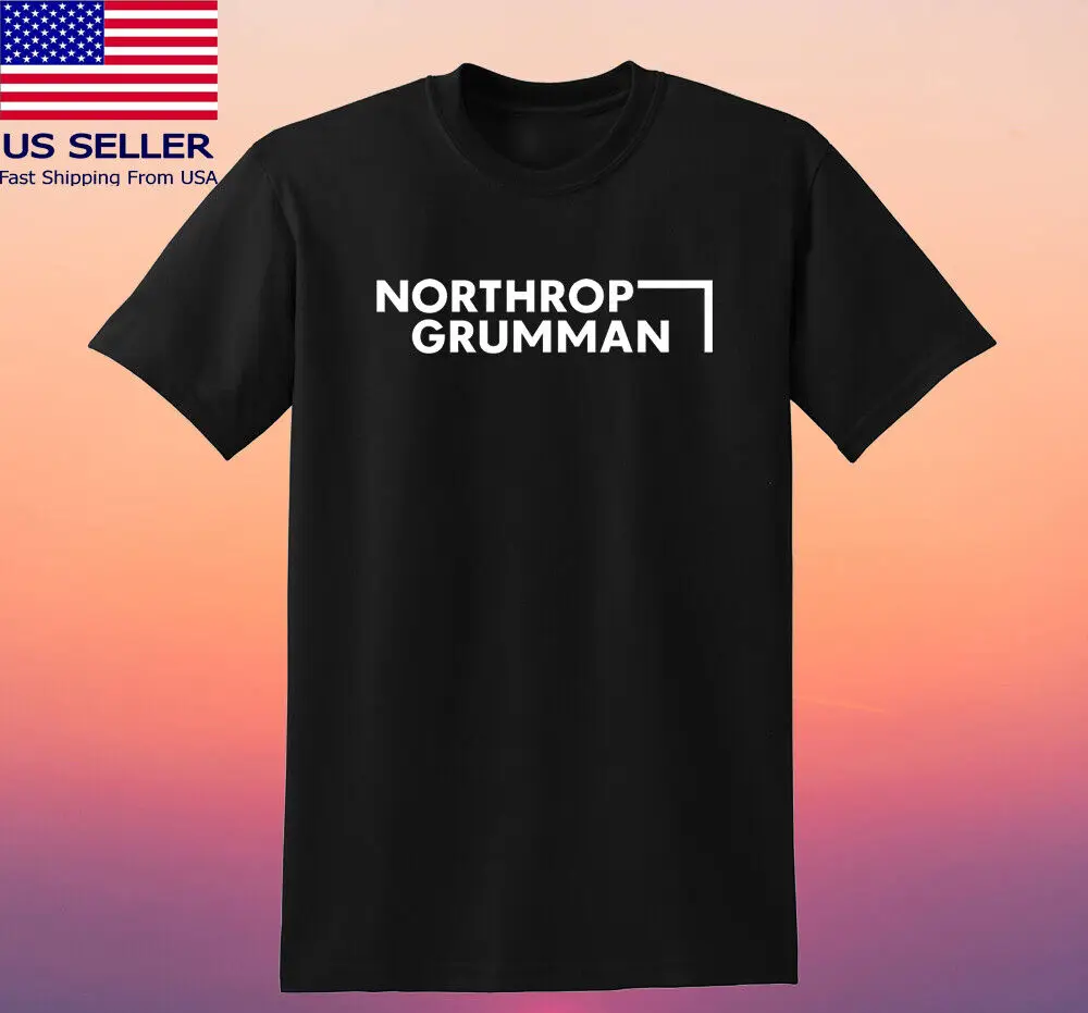 Northrop Grumman космическая Мужская черная футболка