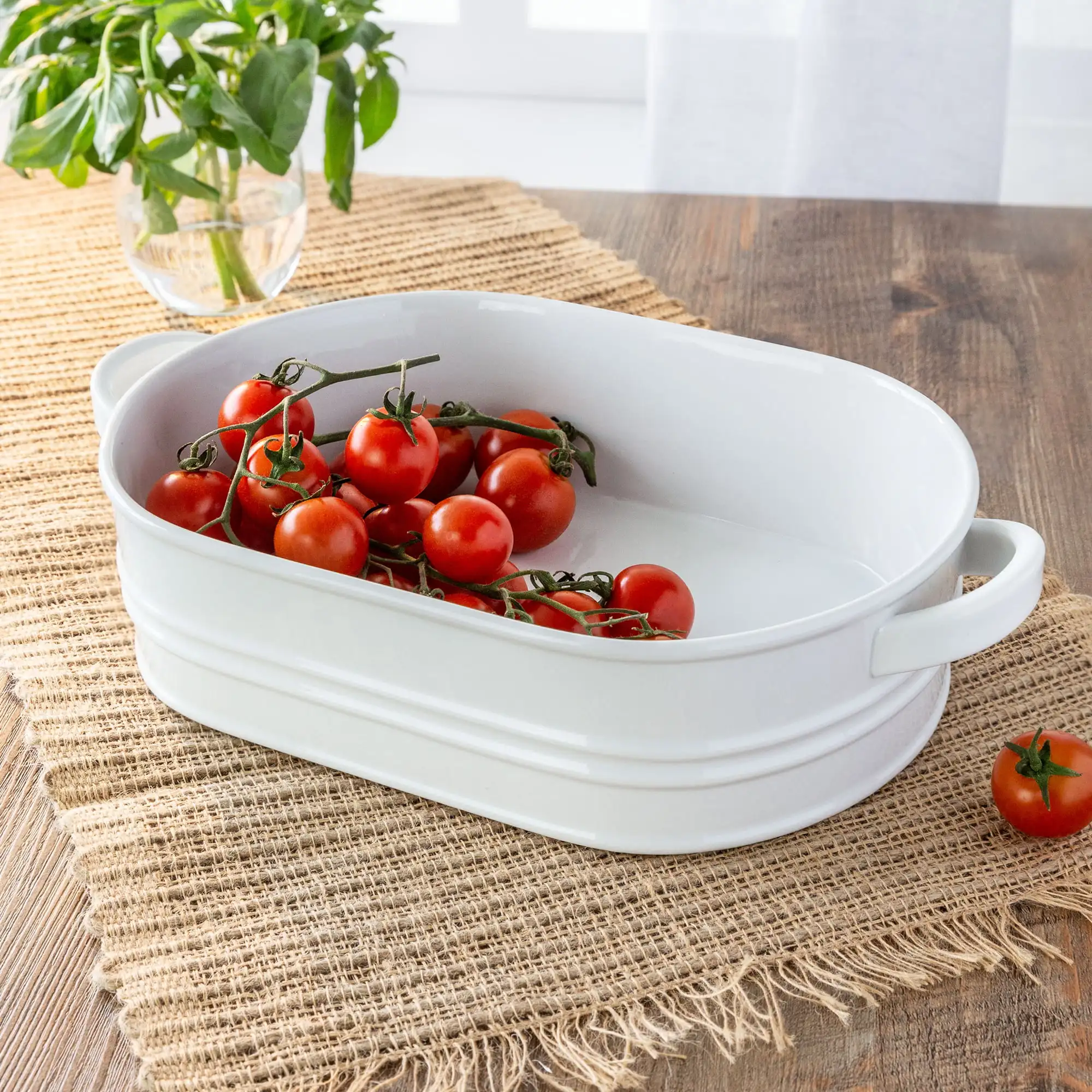 

Porcelain Bakeware Serve Dish, Oven to Table