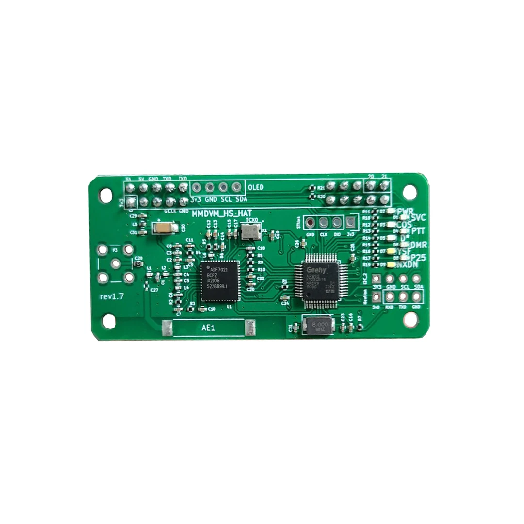 YAOGREENHAM Новый VHF UHF MMDVM jumbospot hotspot комплект pi-star поддержка P25 DMR YSF плата для raspberry pi с