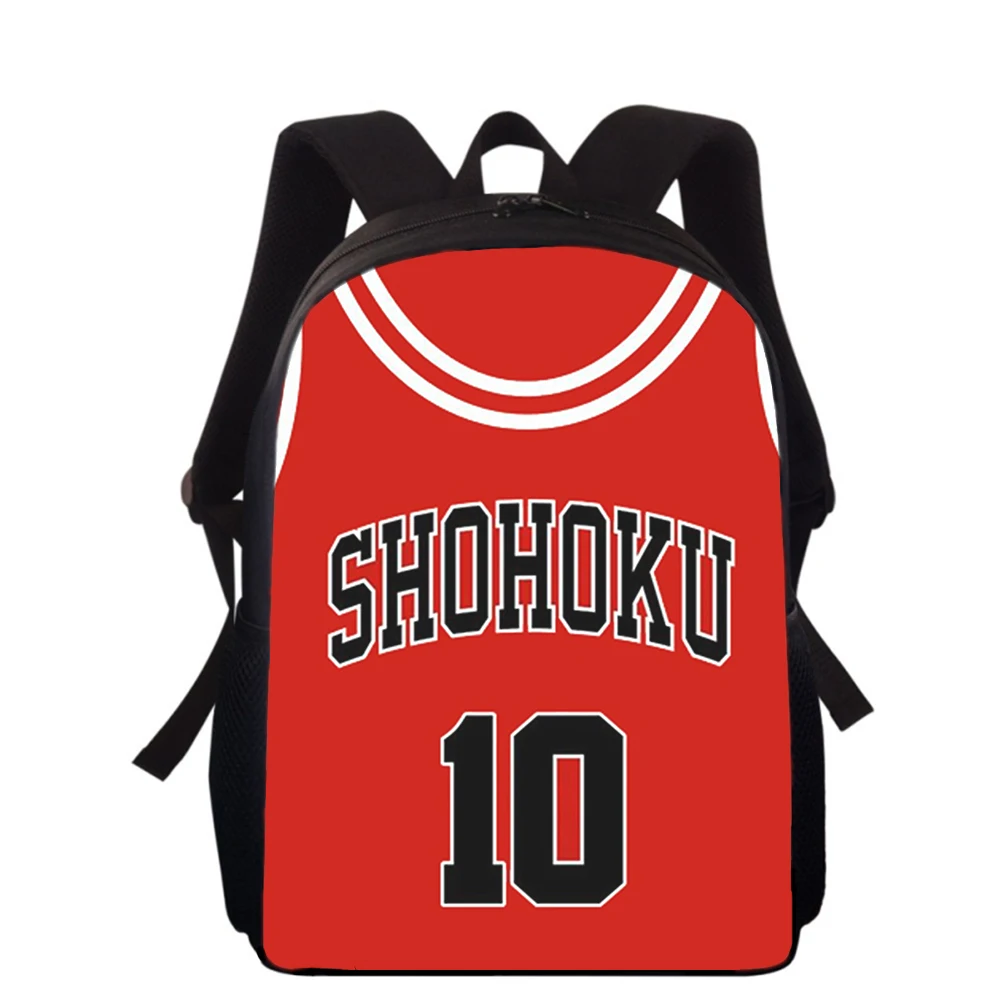 Slam Dunk Anime basketball 15” 3D Print Kids Backpack Primary School Bags for Boys Girls Back Pack Students School Book Bags