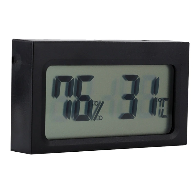 

Mini Digital Electronic Thermohygrometer LCD Display For Automotive Greenhouse Indication Room - Celsius Display 4Pcs