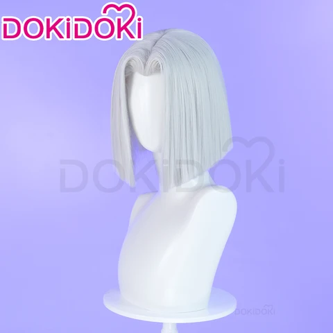 Lute Косплей Парик DokiDoki Белый