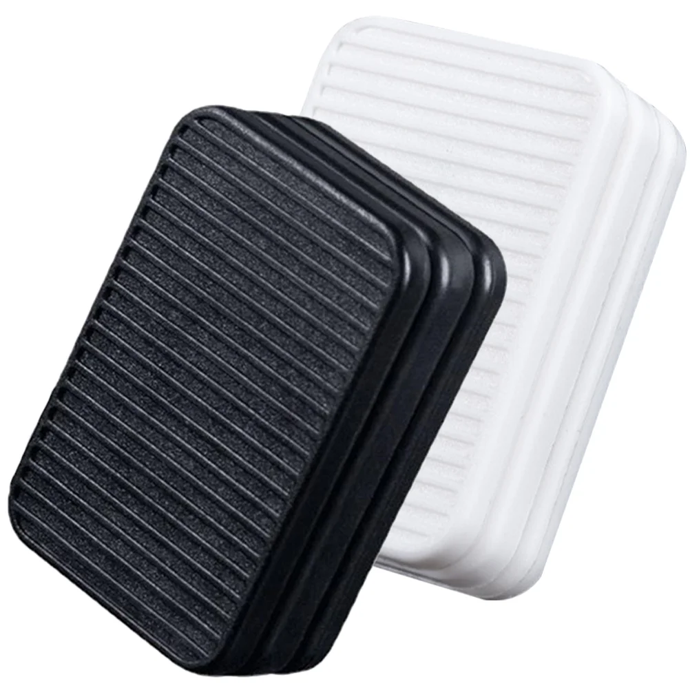 

2 Pcs Fingertip Decompression Toy Mens Adult Fidget Pad Magnetic Slider Plastic Adults Man Metal