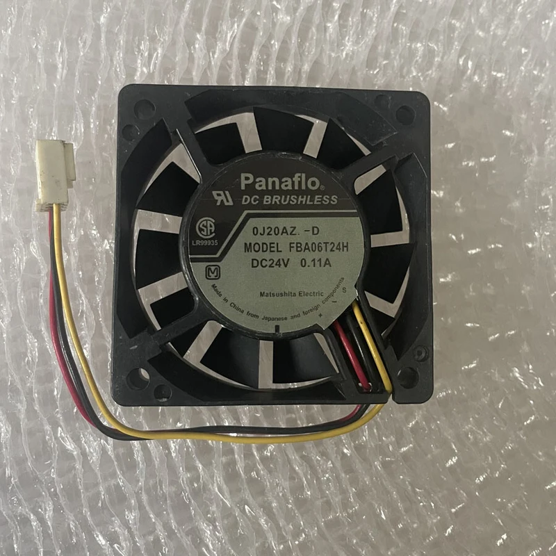 Фото Вентилятор охлаждения C FOR Panaflo FBA06T24H DC 24V 0.11A 60*60*15мм, 3-контактный, 60мм №1
