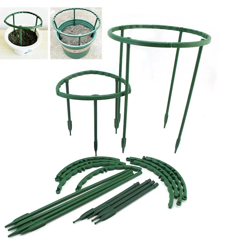 

Plant Support Cage Plie Flower Stand Holder Plastic Semicircle GreenHouse for Orchard Fixing Rod Gardening Bonsai Tools v27