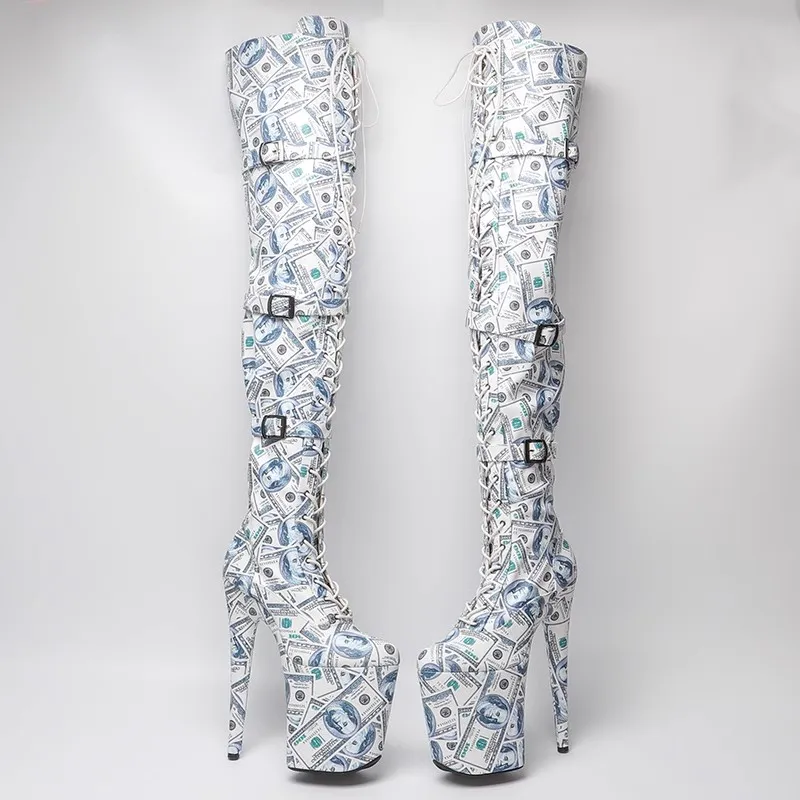 LAIJIANJINXIA/Новые женские сапоги выше колена на платформе из искусственной кожи с