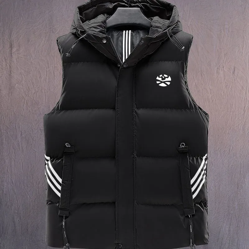 Autumn Winter Men Golf Vests Jacket Men's Golf Clothing Sleeveless Down Top Lightweight Men's Golf Wear Men Horse Windbreak Coat