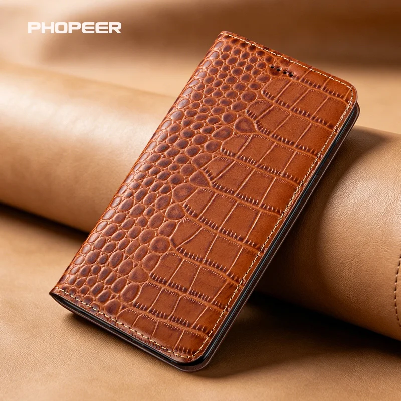 Роскошный чехол из натуральной кожи для OPPO K12 11 10 9 7 5 3 X Plus Pro Vigor с текстурой под крокодила, чехол-кошелек для телефона (art.: 3920da7ad4e66) - 3920da7ad4e66