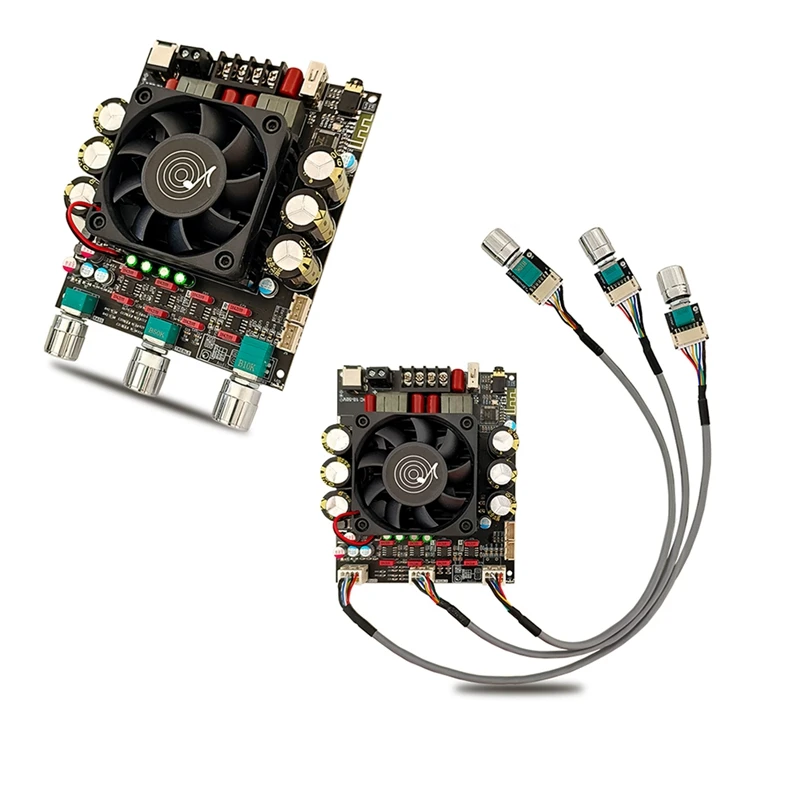 

Цифровой усилитель мощности ZK-3002T Bluetooth, плата 300WX2, 2,0 каналов, стереозвук, сабвуфер TPA3225