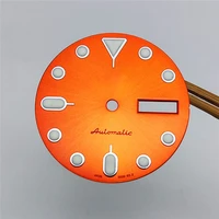 28 5mm green luminous abalone dial watch faces for nh36 movement