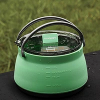 outdoor kettle multifunctional folding silicone kettle portable camping outdoor cooker