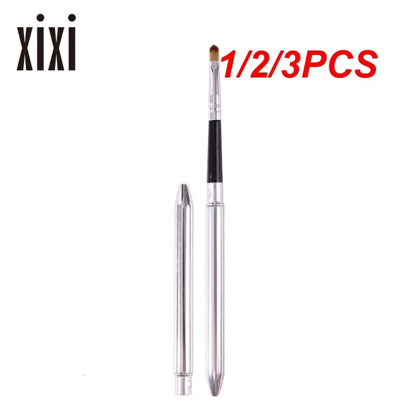 1/2/3 шт. золотистая и серебристая складная металлическая ручка блеск для губ