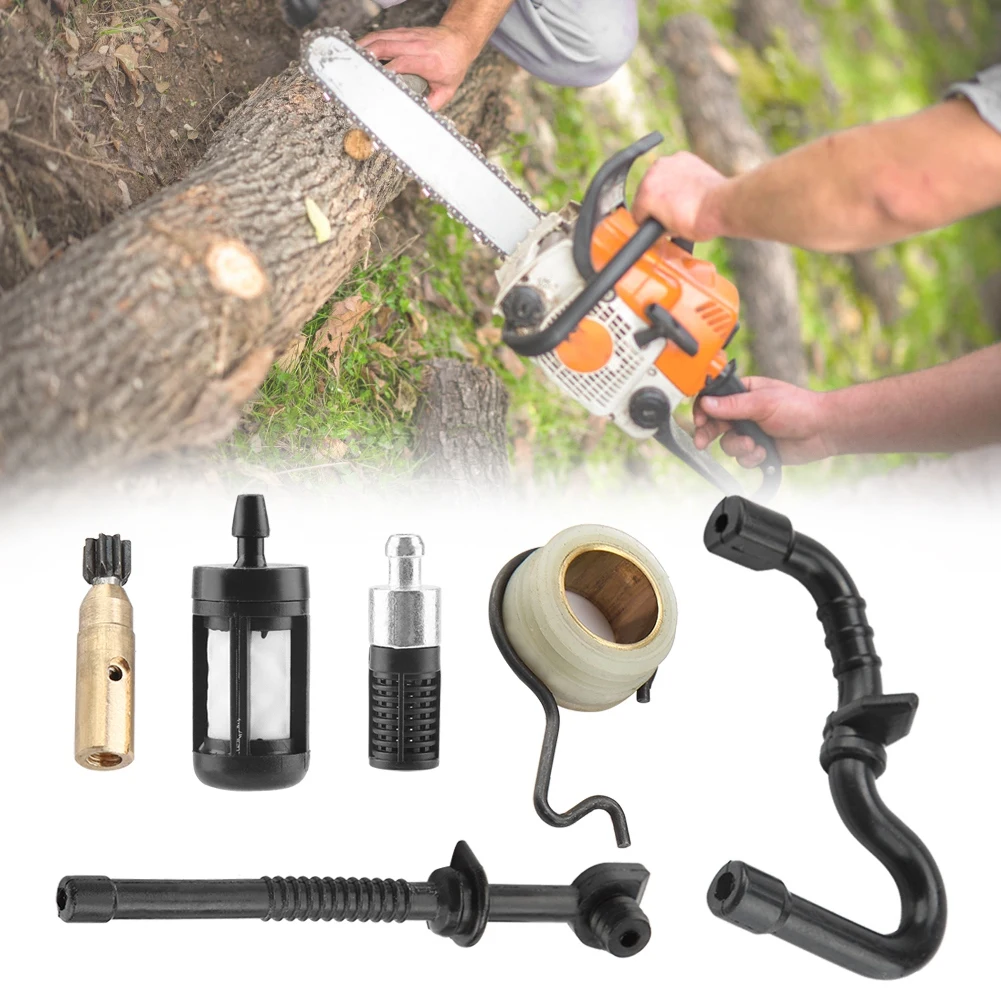 Для Stihl MS180 MS170 018 017 цепная пила масляный насос червячный редуктор Топливный Шланг