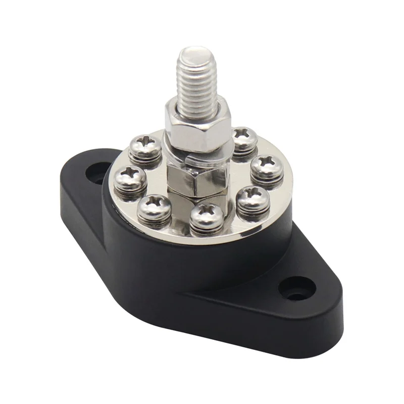 Car Bus for BUSBar180A High Current RV Boat Accessories Round Terminal Row Black