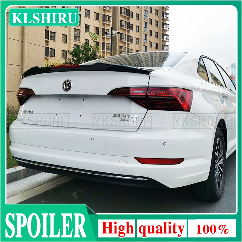 

ABS PAINT REAR WING TRUNK LIP TAIL SPOILER FOR Volkswagen VW Jetta MK7 2019 2020 2021 M STYLE