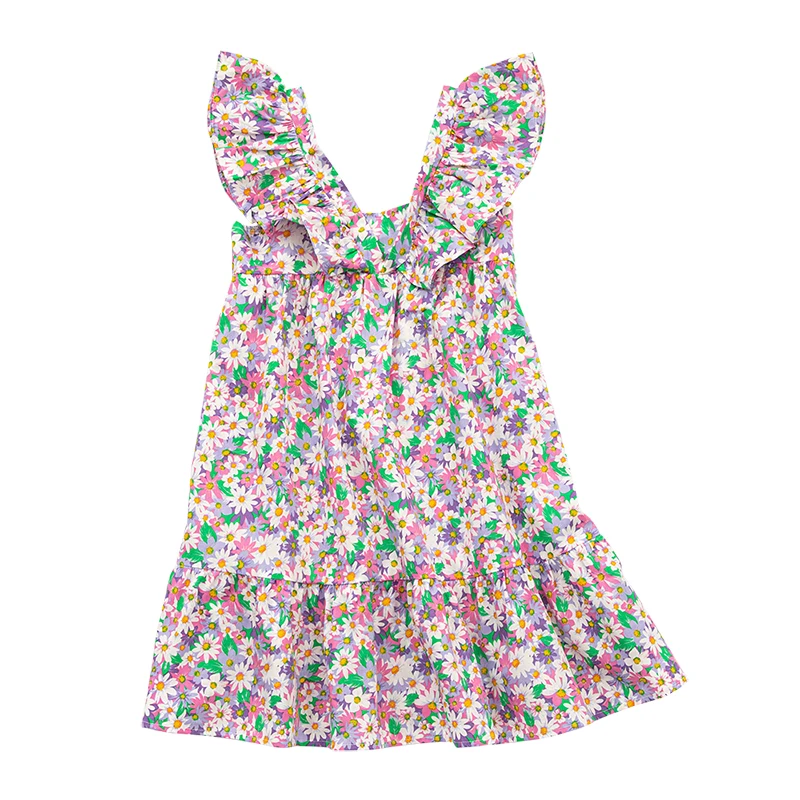 YourSeason 4 To 14 Year Kids And Teen Girl Floral Princess Dresses 2022 New Children Cotton Clothes Girls Cute Beach Dress