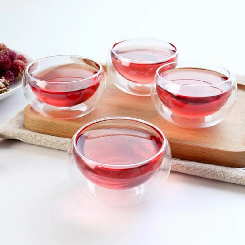 Термостойкое прозрачное двухслойное стекло 50 мл