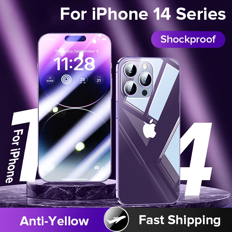 

Joyroom Diamond Case For iPhone 14 13 12 Pro Max Anti-yellow Shockproof Phone Cases Full Lens Protection Cover For iPhone 14 Plu