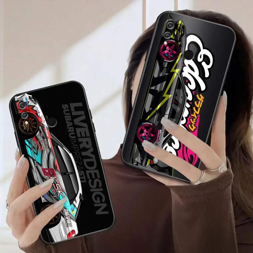 

Drift Sports Car Japan Tokyo JDM Case For Honor 70 60SE 60 50 X40 X40I 30I 20I 20 9X 8X X9 X8 X7 X6 Pro Plus Lite Cover Funda