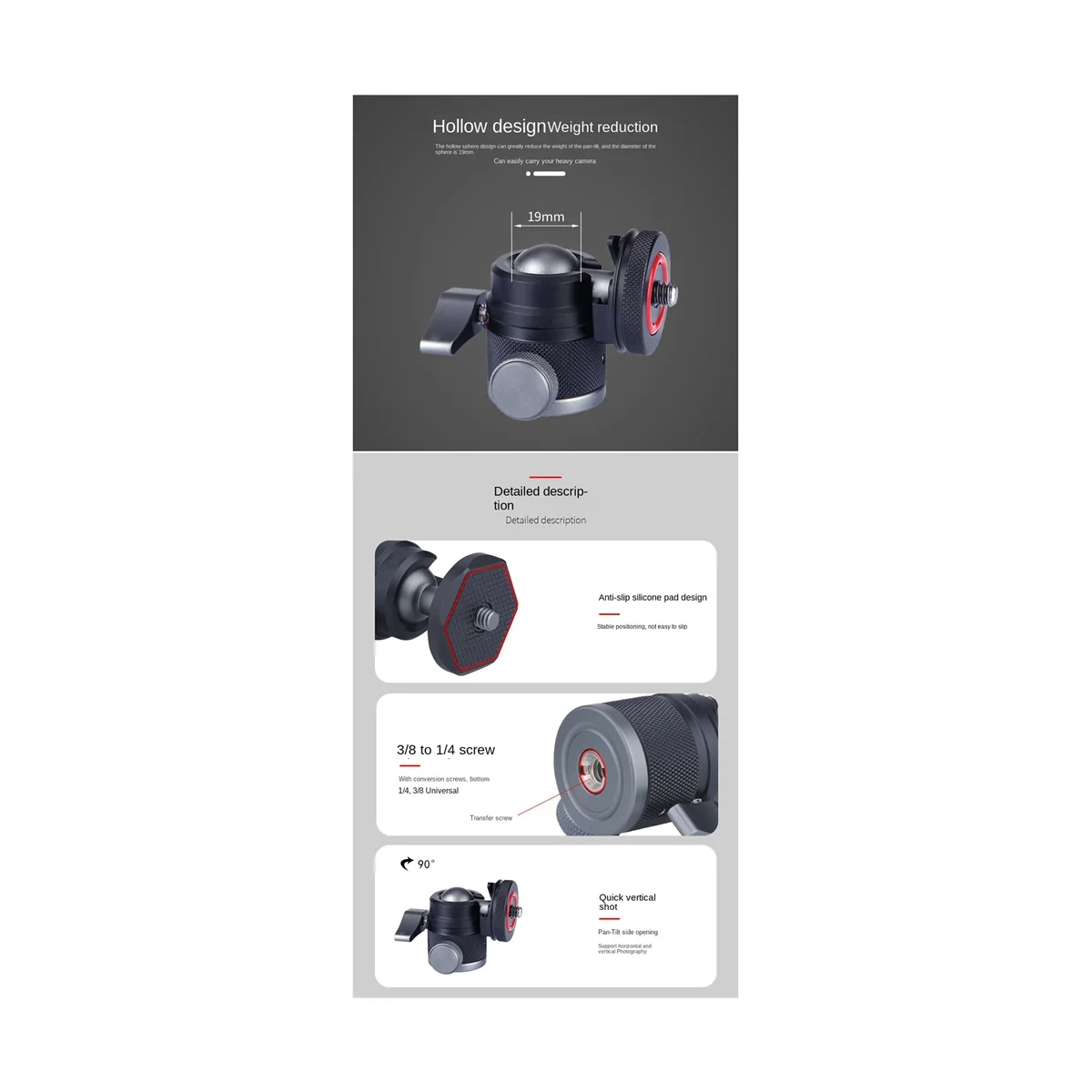 Мини-фотокамера с поворотом на 360 °