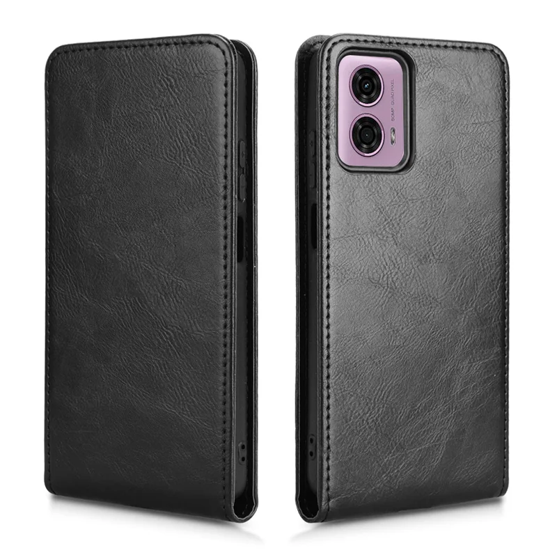 Фото Для Moto G04 G04s G24 G24Power E14 флип-вертикальный чехол в стиле ретро, приятный для кожи, полное покрытие, держатель для карт для Moto G24 G04 4G, сумки для телефонов №5