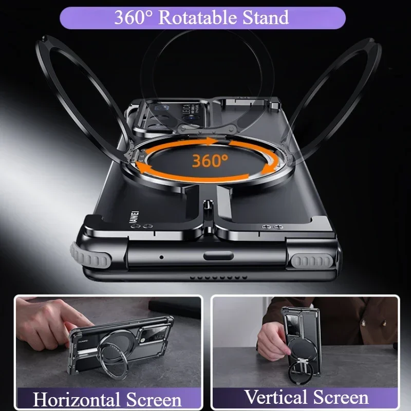 Чехол Oatsbasf для телефона Huawei mate X2/X3/X5 с 360° ° Поворотная подставка Тонкий