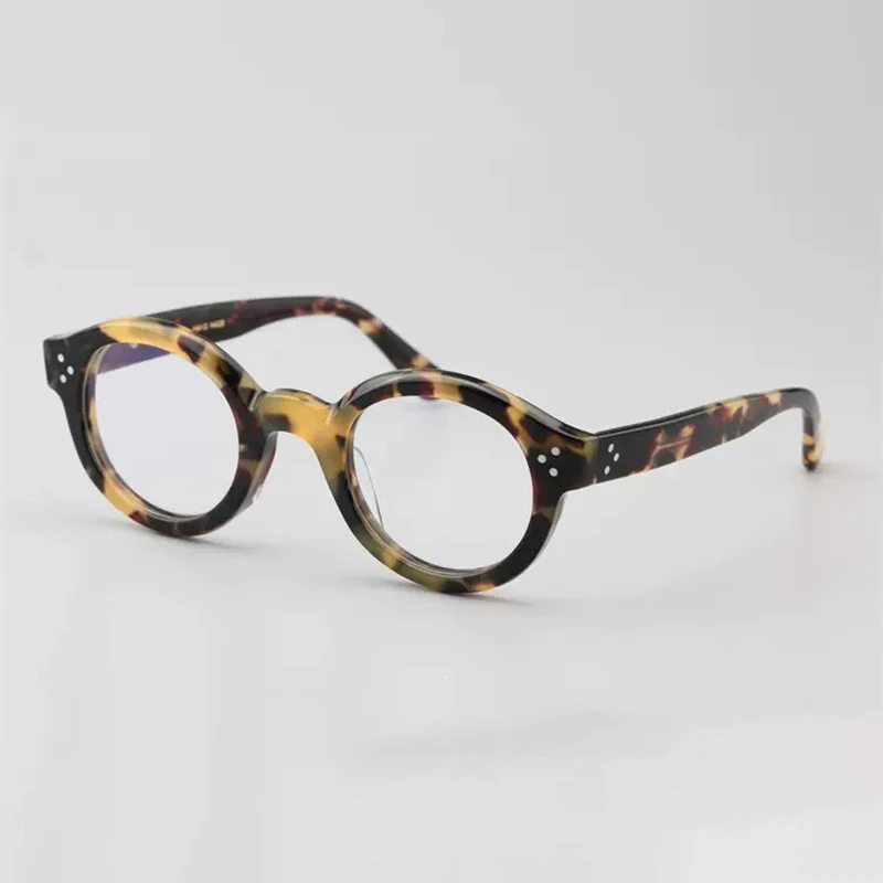 Vazrobe Vintage Eyeglasses Frames Reading Glasses Male Women Black Tortoise Prescription Spectacles Oval Nerd Anti Reflection