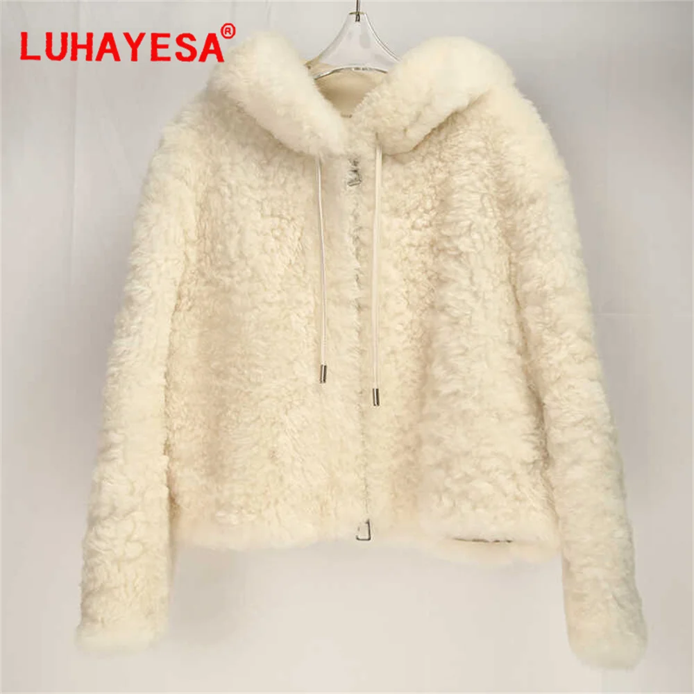 Женская куртка из овчины монгольской базары Повседневная зимняя одежда