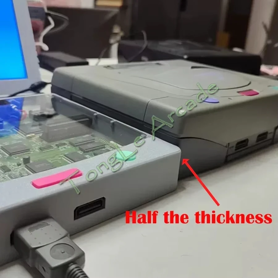 Фото Новый оригинальный дизайн: прозрачная игровая консоль DIY SS Diskless Host SAROO Card Loader для игр Saturn (эксклюзив) №3