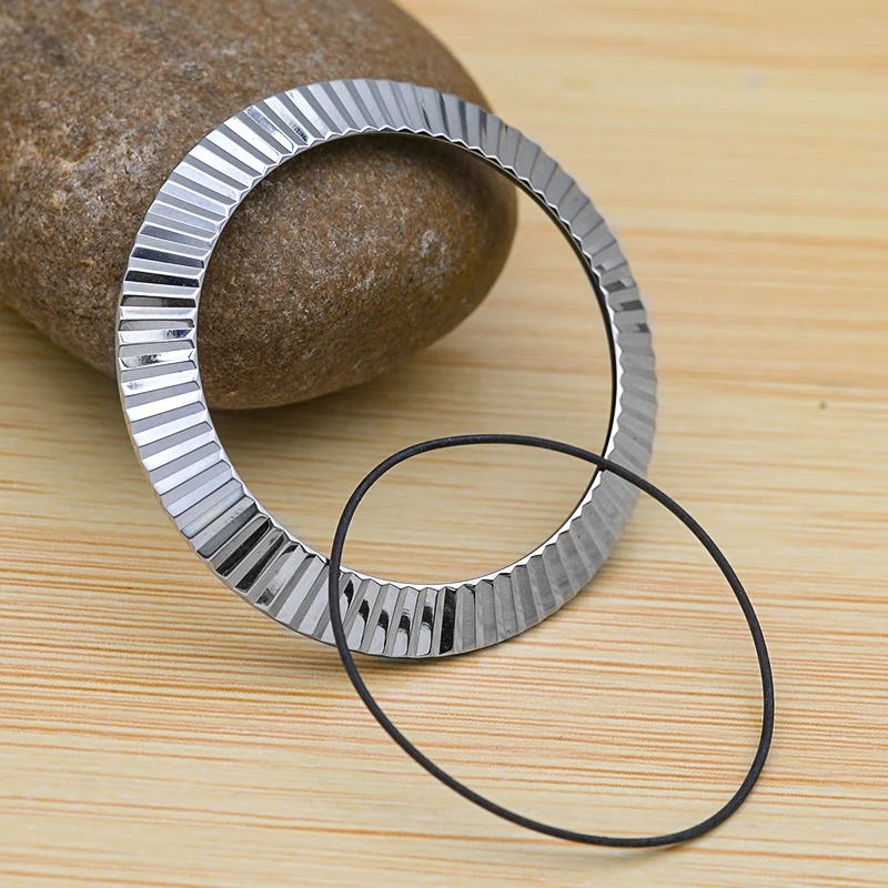 41mm*32mm Wavy Watch Case Steel Ring Plating Seiko Watch Bezel Fits Seiko SKX007 SKX009 SKX011 SRPD Arc Fashion Bezel Polished