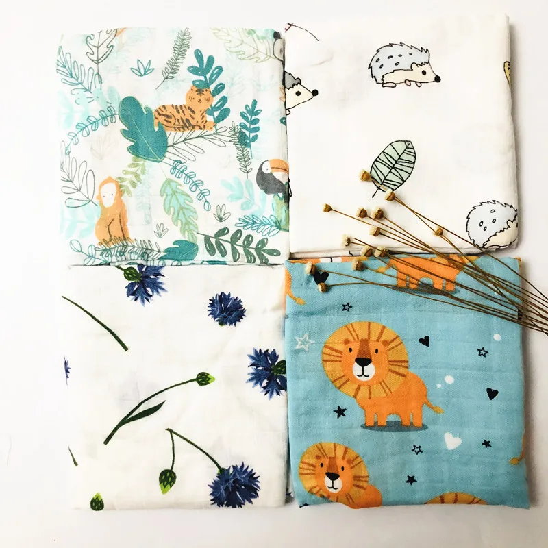 

Fashion New Baby Blankets Newborn Soft Organic Cotton Baby Blanket Muslin Swaddle Wrap Feeding Burp Cloth Towel Scarf Baby Stuff
