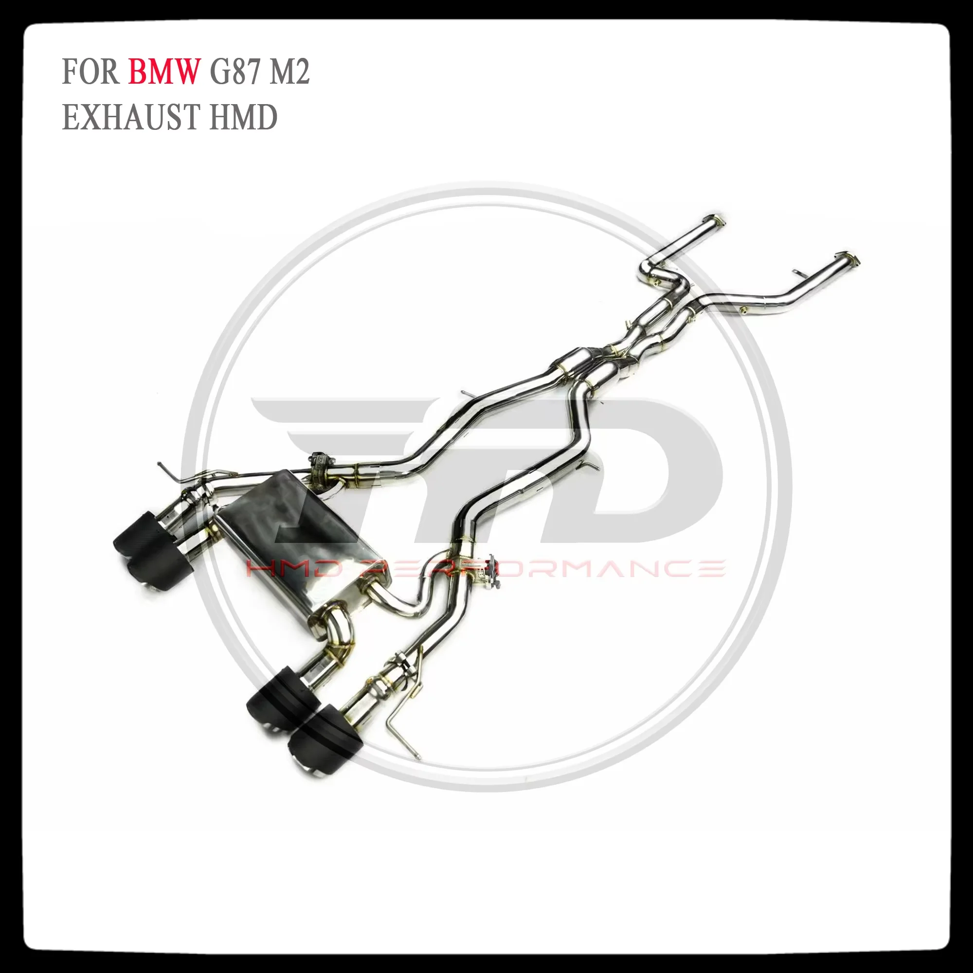 Выхлопная система HMD с высокой пропускной способностью Catback для BMW G87 M2