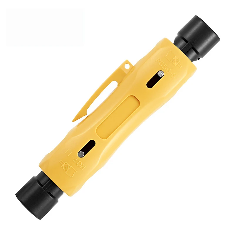 

Coaxial Cable Stripper Double Ended Wire Pen Cutter Hand Stripping Pliers Tool for RG59 RG11 RG7 RG6 Electrician Repair Tool