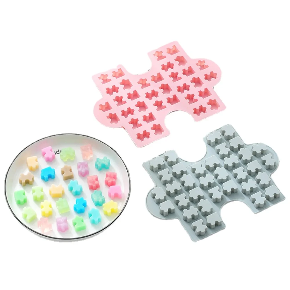 

Puzzle Piece Silicone Chocolate Mold Fondant Candy Gumpaste Mold Cupcake Cake Decorating Tool Puzzle Crayons Maker