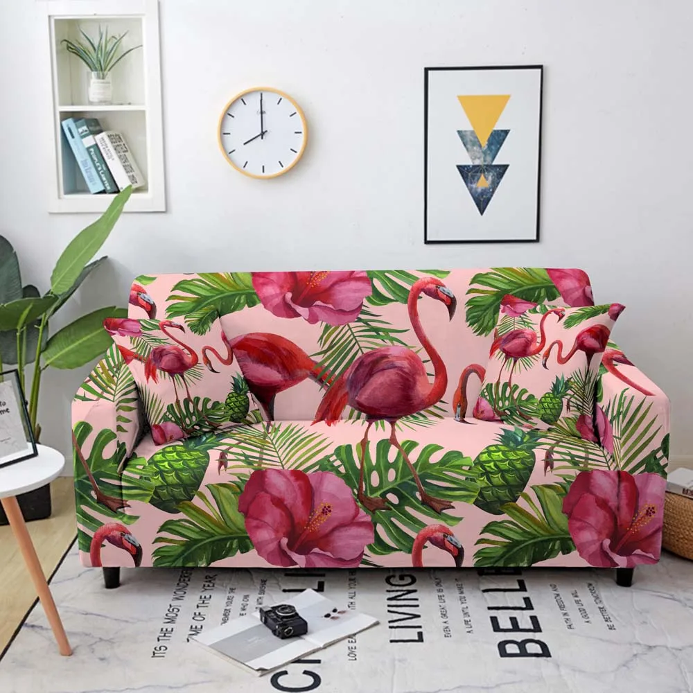 

1/2/3/4 Seat Elastic Sofa Cover Colorful Printed Sofa Cover For Living Room Stretch Couch Cover Corner Sofa Cover Home Decor