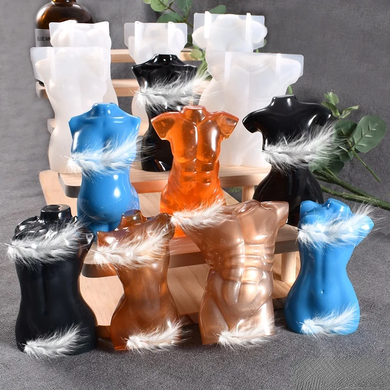 Силиконовая форма в виде обнаженной свечи сделай сам 3D для мыла женщин и мужчин Ce