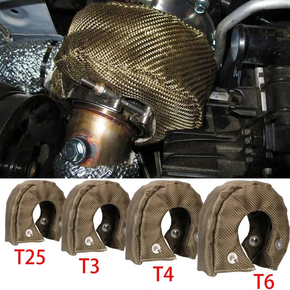 Турбокомпрессор Glasvezel Turbo Hitteschild Deken Cover T2 T25 T28 T3 T4 T6 Meest турбина с защитой от высоких