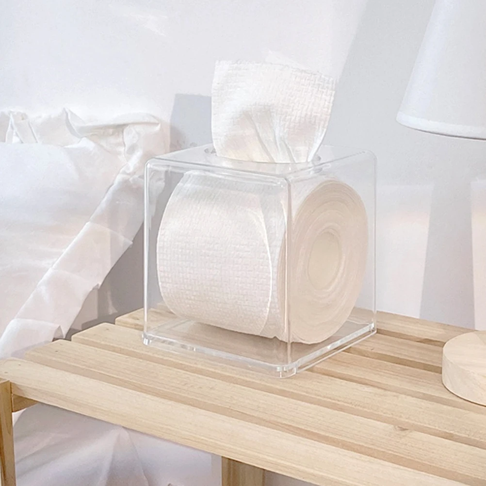 

Прозрачная ткань коробка из акриловой ткани, коробка для хранения в гостиной, прозрачная тканевая коробка