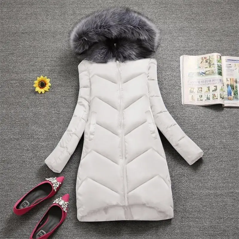Winter Coat Female Jacket New 2023 Hooded Parka Warm Big Fur Winter Jacket Women Wadded Ladies Plus size 6XL Women's down jacket