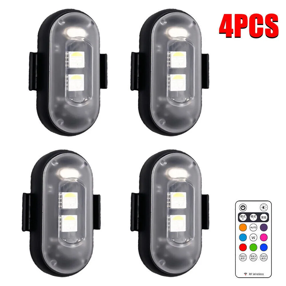 

Motorbike Remote Control Drone Light Motorcycle Lights 1/2/3/4pcs 110mah IP65 Waterproof Tail Light Accessories
