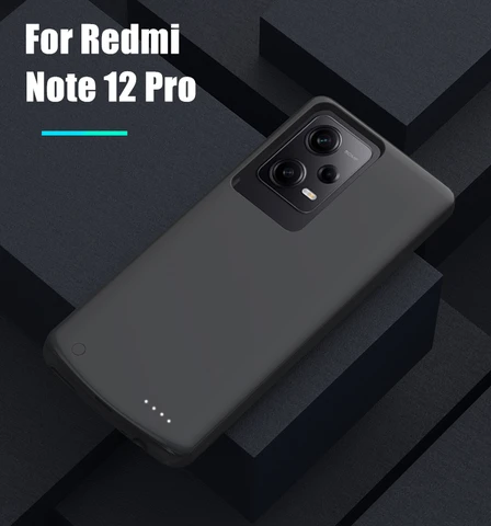 Чехол-аккумулятор для Xiaomi Redmi Note 12, 6800 мАч