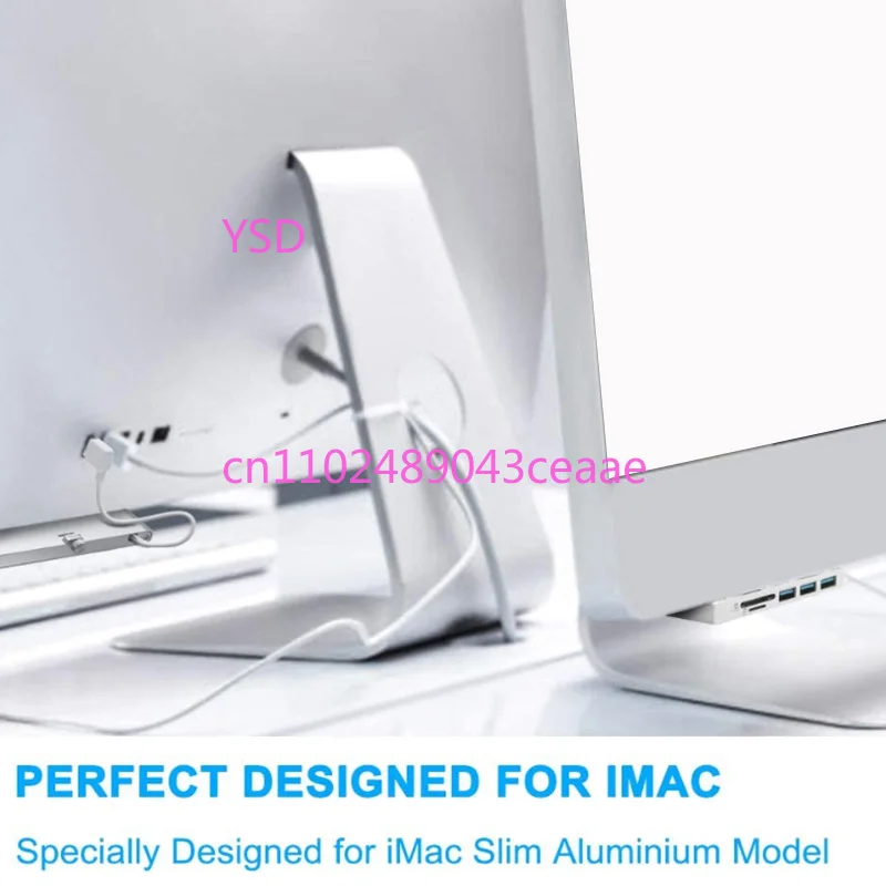 USB-хаб из алюминиевого сплава с 3 портами USB 3.0, совместимый с iMac 21.5 и 27-дюймовыми тонкими моноблочными настольными ПК (art.: 3920dbcdb782e) - 3920dbcdb782e