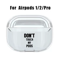 clear case cover for airpods pro hard pc cristal cute cartoon earphone protector for air pod pro 3 funda coque for airpods box