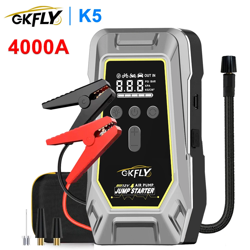 

4000A автомобильный стартер с воздушным компрессором портативный Power Bank пусковое устройство 12 В автомобильное зарядное устройство усилитель автомобильного аккумулятора