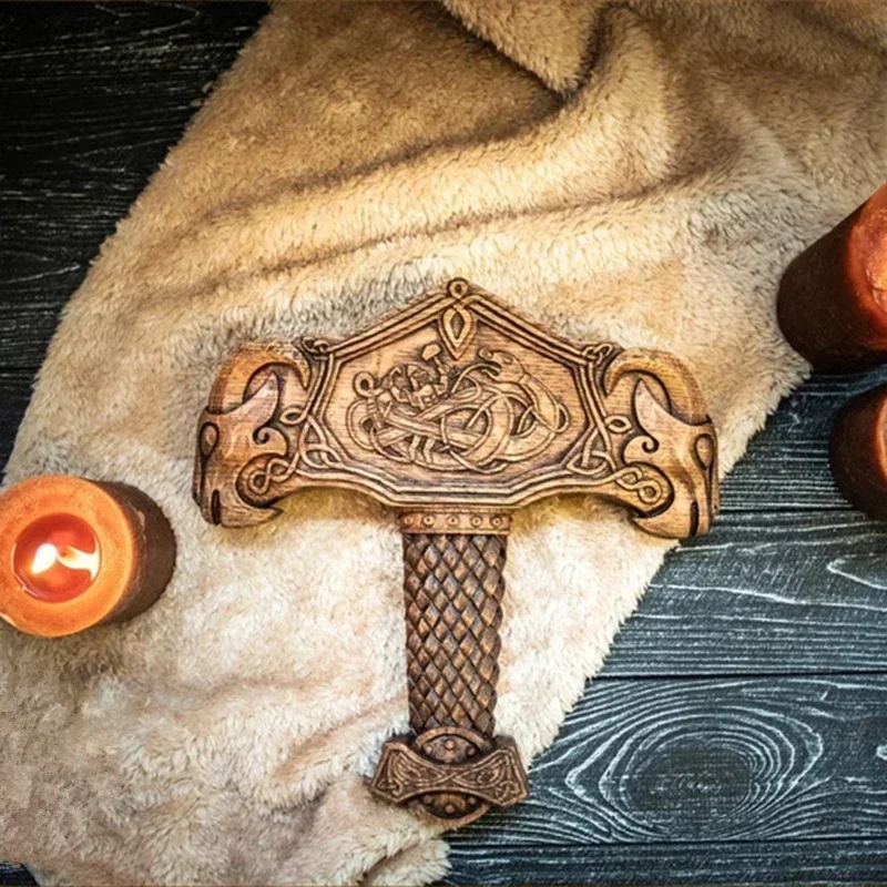 Молоток Mjolnir Thor в скандинавском стиле Asatru Heathen Viking языческий алтарь козы Тора